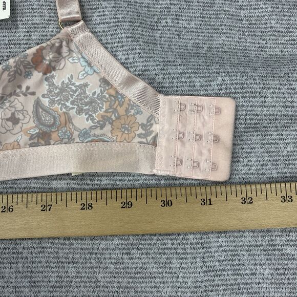 Jessica Simpson Ladies 42C Bra Floral Padded Underwire Adjustable Clasp Back - Picture 7 of 16